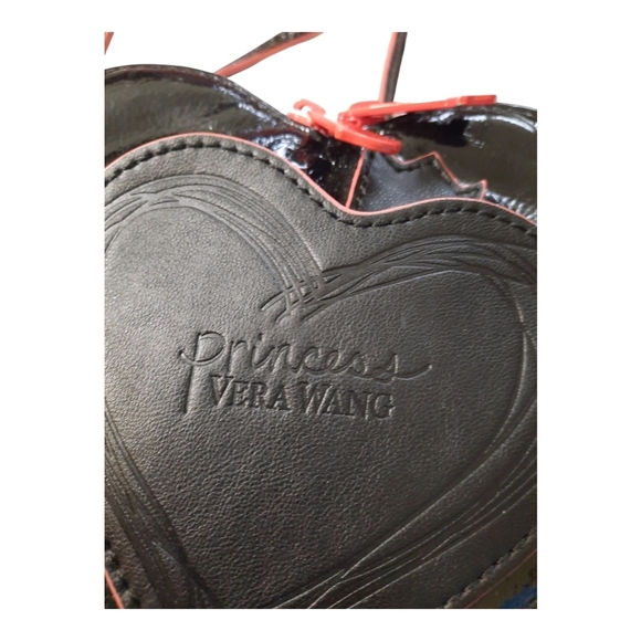 Vera Wang Princess Heart-Shaped Black and Pink Women's Bag - Picture 9 of 14